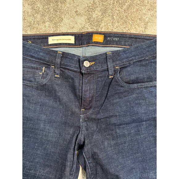 Pilcro & The Letterpress Mid-Rise Skinny Fit Denim Jeans Size 30 Dark Wash - Picture 6 of 7